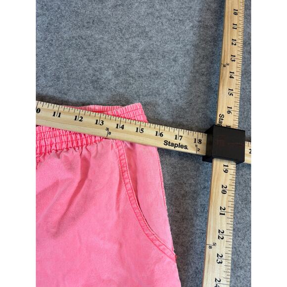 VINTAGE 90s Ocean Pacific OP Shorts Mens Medium Pink Elastic Waist Swim Trunks - Picture 2 of 6